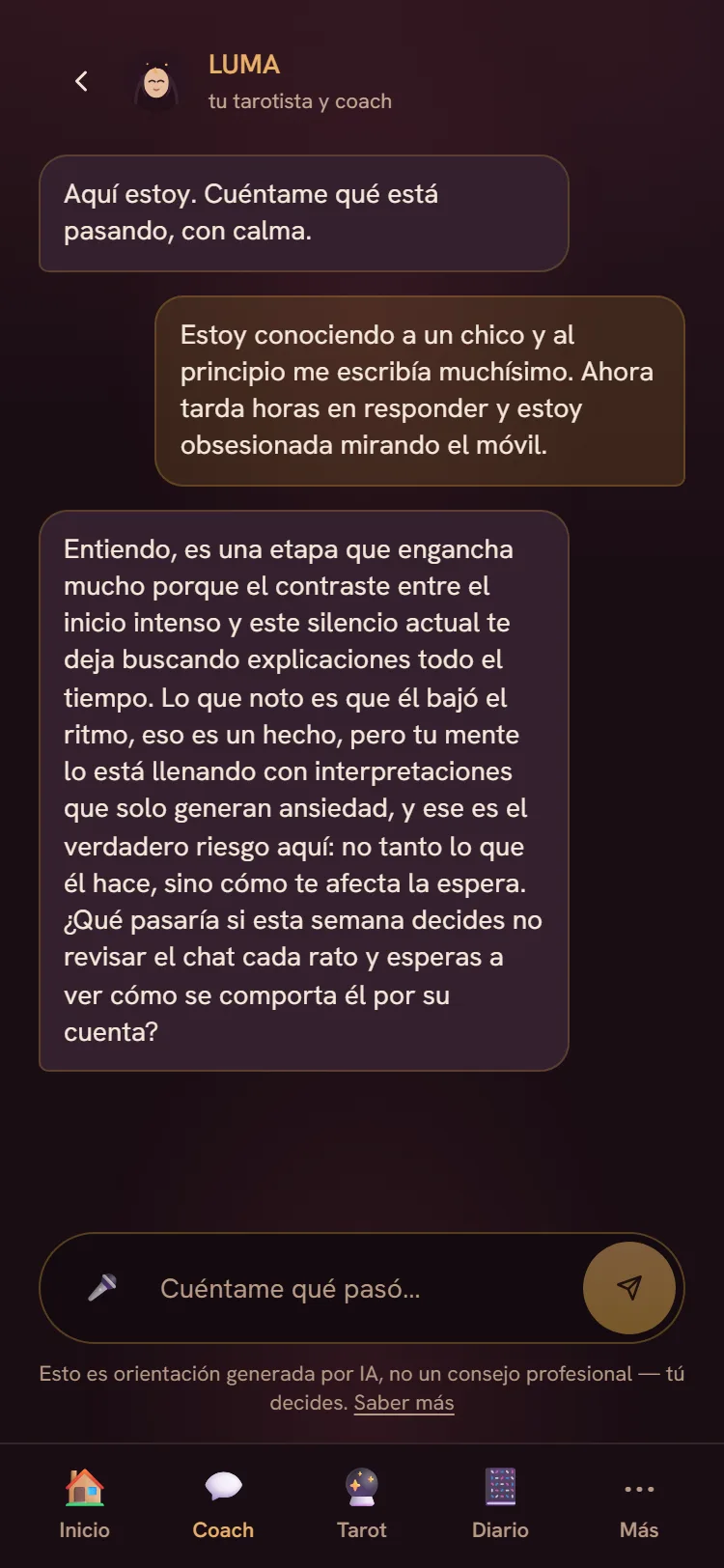 Tu coach, siempre disponible